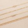 LOYATA Chain Bracelet Gold Link 14K Gold Filled Dainty Simple Jewelry Gift for Women