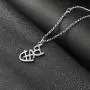 Davitu New Jewelry Michael Jackson English Letter Bad Necklace MJ Bad Logo Pendant for Men and Women Fans XL087 - (Metal Color: Silver) Davitu New Jewelry Michael Jackson English Letter Bad Necklace MJ Bad Logo Pendant for Men and Women Fans XL087 - (Metal Color: Silver)