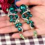 BriLove Womens Bohemian Boho Crystal Wedding Bridal Multiple Teardrop Chandelier Clip-On Dangle Earrings