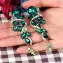 BriLove Womens Bohemian Boho Crystal Wedding Bridal Multiple Teardrop Chandelier Clip-On Dangle Earrings
