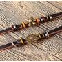 ORAZIO Leather Bracelets for Women Girls Flower Wrap Bracelets
