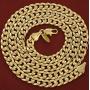 LIFETIME JEWELRY 6mm Cuban Link Chain Necklace 24k Gold Plated for Men and Women