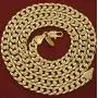 LIFETIME JEWELRY 6mm Cuban Link Chain Necklace 24k Gold Plated for Men and Women LIFETIME JEWELRY 6mm Cuban Link Chain Necklace 24k Gold Plated for Men and Women