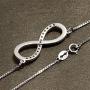 CharmSStory Mothers Day Mother Daughter Forever Love Infinity Sterling Silver Heart Necklace Pendant for Mom