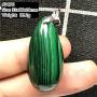 DUOVEKT Natural Green Malachite Necklace Pendant Jewelry for Woman Man 33x17x10mm Beads Stone Crystal Gemstone AAAAA