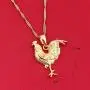 Women Jewelry 24k Gold Plated Animal Rooster Chicken Pendant Necklace Jewelry Women Jewelry 24k Gold Plated Animal Rooster Chicken Pendant Necklace Jewelry