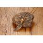 HUANIAN Stainless Steel Gold Plated Eagle Feather Wing Pendant Necklace for Men- with 19'' Chain
