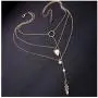 Exquisite Sequins Multilayer Pendant Necklace Multi-layer Bar Pendant Necklace Long Choker Necklace for Women Lady Girl Exquisite Sequins Multilayer Pendant Necklace Multi-layer Bar Pendant Necklace Long Choker Necklace for Women Lady Girl