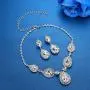 mecresh Bridal Teardrop Jewelry Sets, Crystal Wedding Necklace Earrings Sets Jewelry Engagement mecresh Bridal Teardrop Jewelry Sets, Crystal Wedding Necklace Earrings Sets Jewelry Engagement