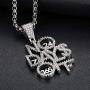 LC8 Jewelry Hip Hop Iced Out No Day OFF Pendant Chain Fashion Creative Necklace for Men Women