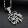LC8 Jewelry Hip Hop Iced Out No Day OFF Pendant Chain Fashion Creative Necklace for Men Women LC8 Jewelry Hip Hop Iced Out No Day OFF Pendant Chain Fashion Creative Necklace for Men Women