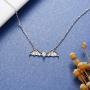 APOTIE 925 Sterling Silver Bat Pendant Necklace Jewelry Gift for Women Teen Girl