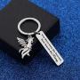 WUSUANED Inspirational Keychain You Have Seen My Descent Now Watch My Rising Phoenix Bird Jewelry