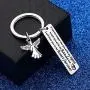 WUSUANED Memorial Keychain I Can No Longer See You with My Eyes But I Will Feel in My Heart Forever Loving Memory Jewelry Dad Mom Sympathy Gift WUSUANED Memorial Keychain I Can No Longer See You with My Eyes But I Will Feel in My Heart Forever Loving Memory Jewelry Dad Mom Sympathy Gift