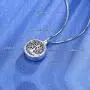 Odinstone Cremation Urn Necklace for Ashes, Tree of Life Sterling Silver Urn Jewelry Memorial Pendant- Always on My Mind Forever in My Heart (With Fill Kit and Gift Box)