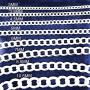 Pori Jewelers 925 Sterling Silver Cuban/Curb Pave Chain Necklace - Made in Italy - 3mm - 12mm