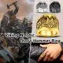 FaithHeart Norse Viking Jewelry Mens Stainless Steel Vikings Thors Hammer/Wolf Head Ring Valknut Warriors Gothic Jewelry-Personalized Engrave FaithHeart Norse Viking Jewelry Mens Stainless Steel Vikings Thors Hammer/Wolf Head Ring Valknut Warriors Gothic Jewelry-Personalized Engrave