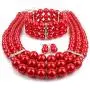 NA Kosmos-LI Multi Layer Simulated Pearl Strand Costume Jewelry Set NA Kosmos-LI Multi Layer Simulated Pearl Strand Costume Jewelry Set