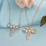 AILUOR Uterus Ovary Pendant Necklace, Feminist Medical Symbol Female Organ Gynecologist Nurse Gift Jewelry