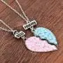 MJartoria BFF Necklaces for 2 - Split Heart Mermaid Tail Pendant Best Friends Forever Friendship Necklace Gifts for Girls MJartoria BFF Necklaces for 2 - Split Heart Mermaid Tail Pendant Best Friends Forever Friendship Necklace Gifts for Girls
