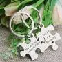 ENSIANTH Puzzle Jewelry Couple Gift You are My Missing Piece,You Fit Me Perfectly Necklace and Keyring Set of Two
