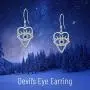 Evil Eye Earrings Sterling Silver Heart Evil Eye Dangle Earrings Cubic Zirconia Evil Eye Jewelry Gifts for Women Wife Evil Eye Earrings Sterling Silver Heart Evil Eye Dangle Earrings Cubic Zirconia Evil Eye Jewelry Gifts for Women Wife
