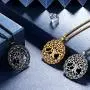 beautlace Round Celtic Knot Necklaces Silver/18K Gold/Black Gun Plated Tree of Life Pendant Trees Necklace Jewelry for Men and Women KP0137 beautlace Round Celtic Knot Necklaces Silver/18K Gold/Black Gun Plated Tree of Life Pendant Trees Necklace Jewelry for Men and Women KP0137