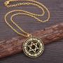 Jewish Symbol Spirit Protection Star of David Pendant Necklace Jewelry for Men Women