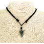 BlueRica Metal Arrowhead Pendant on Adjustable Cord Necklace