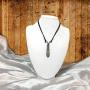 Mia Jewel Shop Rainbow Chakra Beaded Hexagonal Healing Gemstone Crystal Point Pendant Adjustable Necklace