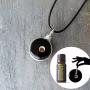 Earth Jewelry Waterfall Iceburg Glass Essential Oil Diffuser Aromatherapy Pendant Necklace 18''-20'' Adjustable