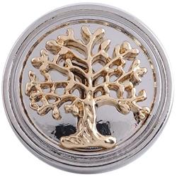 Interchangeable Snap Jewelry 18-20mm Tree of Life in Silver & Gold My Prime Gifts