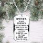 Brother Inspirational Jewelry Necklace Gift- Always Remember You are Braver Stronger Smarter