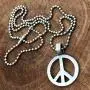 Peace Sign Jewelry Hippie Reggae Disco 70s Fashion Peace Symbol protection Amulet Pewter Pendant Necklace Charm Mens Womens Girls Boys Unisex for men women girls boys gay w Silver Ball Chain Peace Sign Jewelry Hippie Reggae Disco 70s Fashion Peace Symbol protection Amulet Pewter Pendant Necklace Charm Mens Womens Girls Boys Unisex for men women girls boys gay w Silver Ball Chain