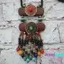 Boho Beaded necklaces for women Long Pendant Beads wood Necklaces for women beads Necklace wooden By DREMINOVA