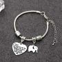 CAROMAY Aunt Bracelet Snake Bangle Adjustable Jewelry Appreciation Birthday Gift Family Present Best Auntie in The World