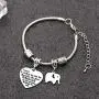 CAROMAY Aunt Bracelet Snake Bangle Adjustable Jewelry Appreciation Birthday Gift Family Present Best Auntie in The World