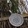 MLARK Handcrafted Norse Vikings Runes Amulet Pendant Celtic Pagan Pewter Viking Talisman Gift Necklace Jewelry for Men Unisex