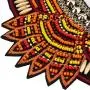YAZILIND Ethnic Style Multiple Millet Beads Chunky Chain Bib Statement Choker Collar Necklace for Women YAZILIND Ethnic Style Multiple Millet Beads Chunky Chain Bib Statement Choker Collar Necklace for Women