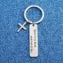 WUSUANED Religious Gift Give It to God and Let It Go Christian Cross Charm Keychain Bible Jewelry Inspirational Gift WUSUANED Religious Gift Give It to God and Let It Go Christian Cross Charm Keychain Bible Jewelry Inspirational Gift