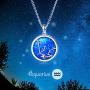 SOULMEET Sterling Silver Various Zodiac Necklace for Women Girls, Simulated Opal Jewelry Gifts Ideas for Birthday Christmas Anniversary Valentines Day
