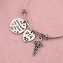 SEIRAA Physical Therapist Assistant Gift She Believe She Could Bracelet PTA Graduation Gift PTA Caduceus Jewelry Therapy Gift