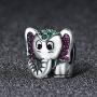 Lucky Elephant Charm Cute Animals Enamel Charms fit Charms Bracelet Necklaces Jewelry Birthday Gifts