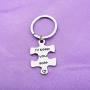 MAOFAED Sister Puzzle Keychain Couple Keychain Set You Keep Me Wild Ill Keep You Safe Keychain Set of 2