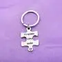 MAOFAED Sister Puzzle Keychain Couple Keychain Set You Keep Me Wild Ill Keep You Safe Keychain Set of 2