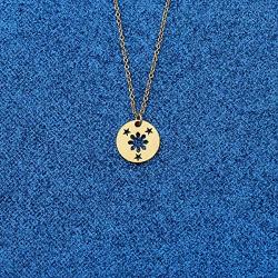 WUSUANED Philippines Sun and Stars Gold Necklace Philippine Pride Jewelry Gift