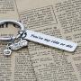 BAUNA Boyfriend Keychain You’re My Ride Or Die Key Rings Motorcycle Biker Gifts for Husband