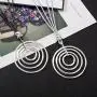 Necklaces for Women Long Statement Silver Pendant Necklace with Leather Rope Necklaces for Women Long Statement Silver Pendant Necklace with Leather Rope