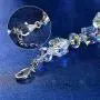 Madame Jewelry Aurora Borealis Bracelet with Austria Crystals 18K White Gold
