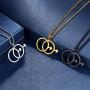 Beautlace LGBT Necklaces/Earrings Silver/18K Gold/Black Gun Plated Gay Pendant/Stud Earrings Male Symbol Necklace/Studs Jewelry Gifts for Men